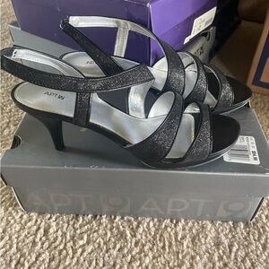 Apt. 9 Black Strappy Heels